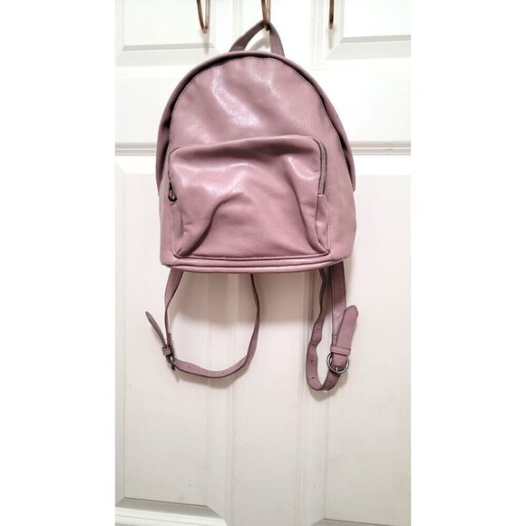 Universal Thread Mauve Backpack Faux Leather Adjustable Straps Multiple Compartm - Picture 2 of 10